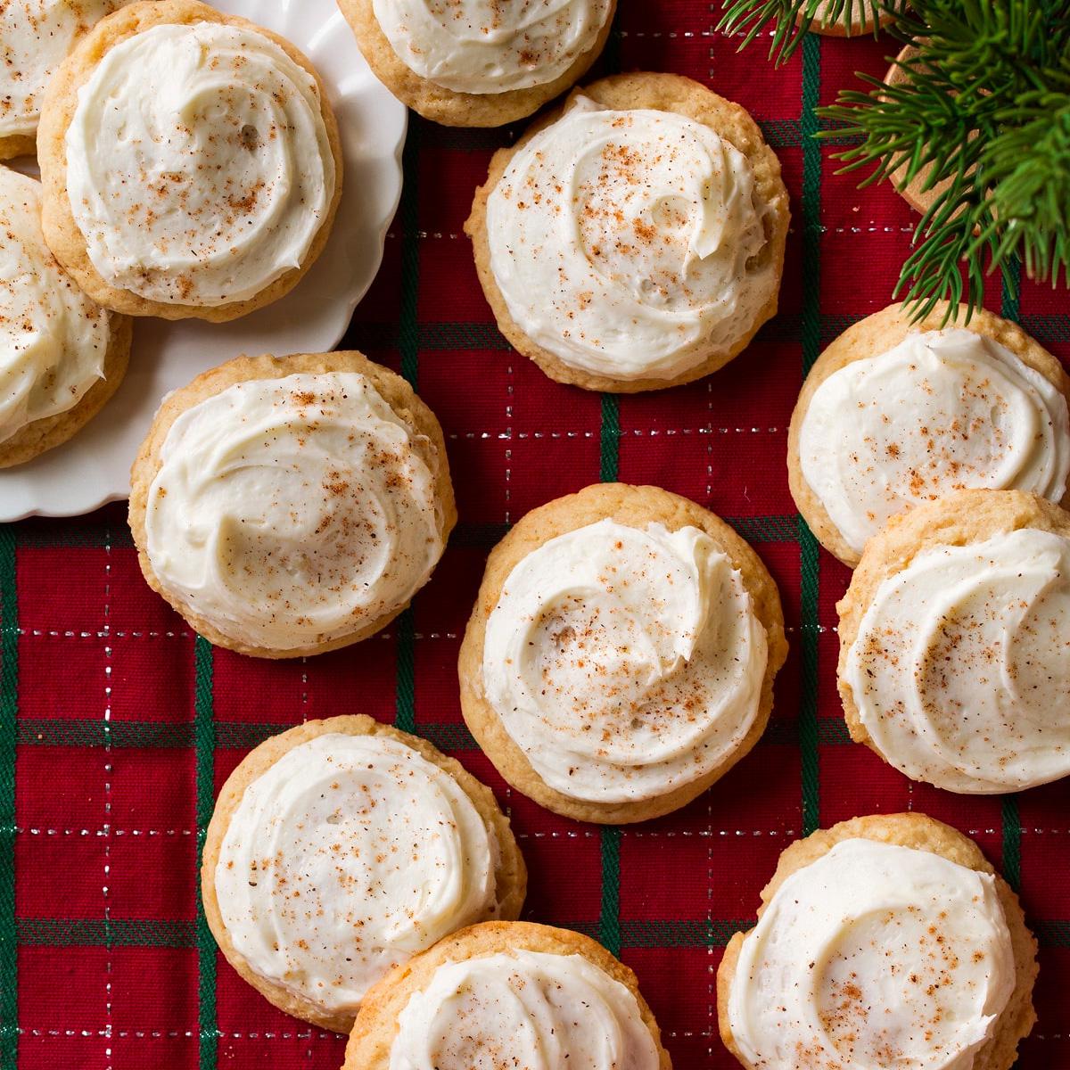 Melt-in-Your-Mouth Eggnog Cookies